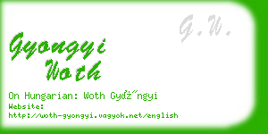 gyongyi woth business card